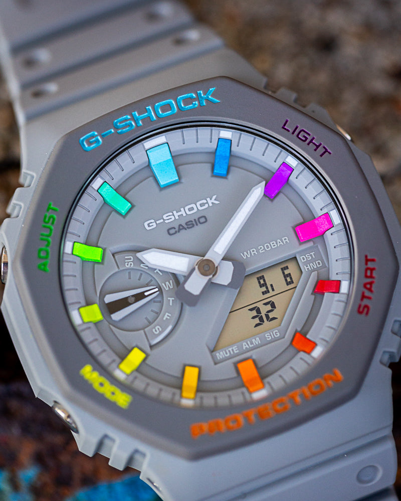 G-Shock CasiOak Urban Grey Rainbow
