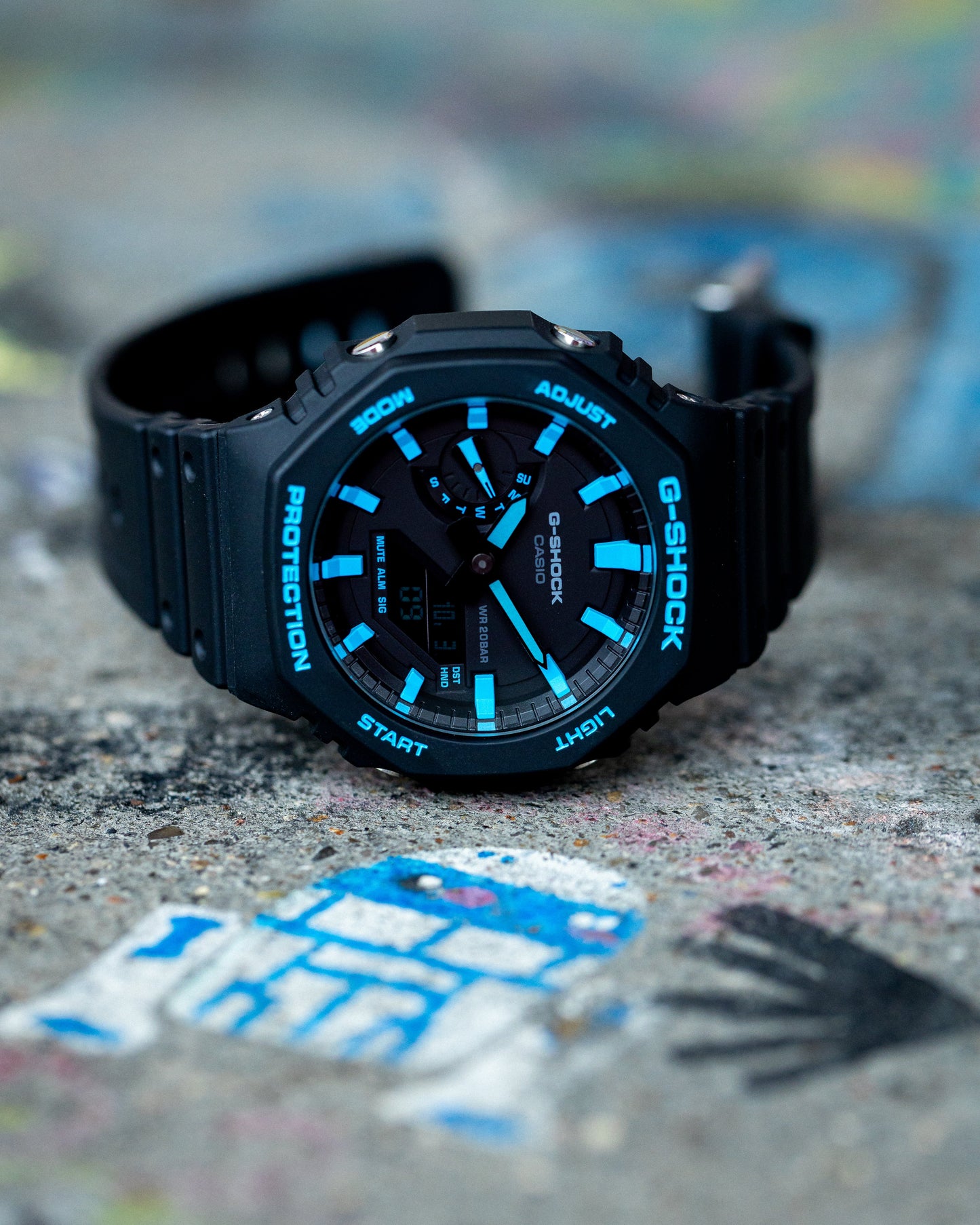 G-Shock CasiOak Black Miami Blue