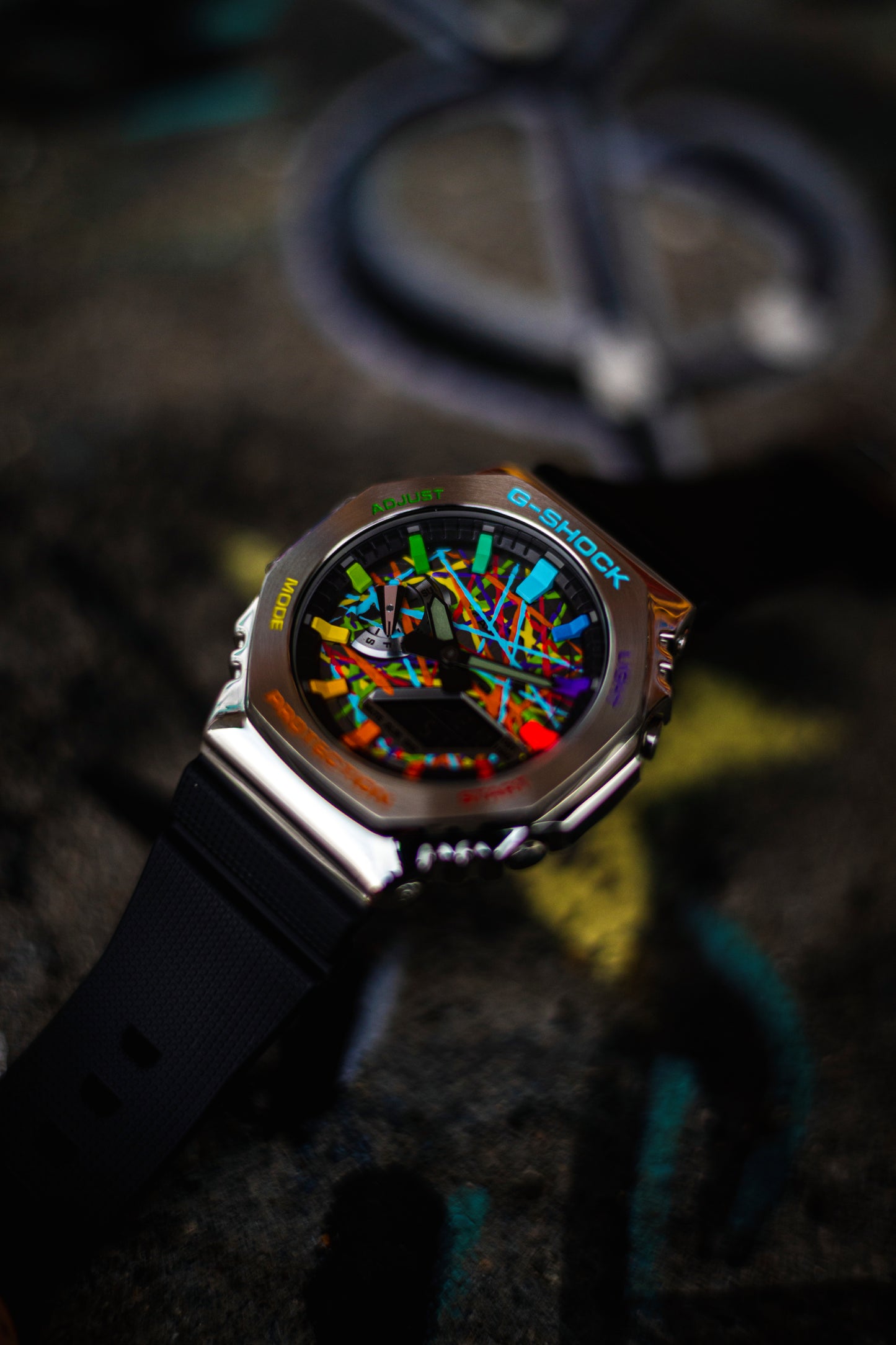 G-Shock CasiOak Steel Rainbow Chaos | Limited to 1