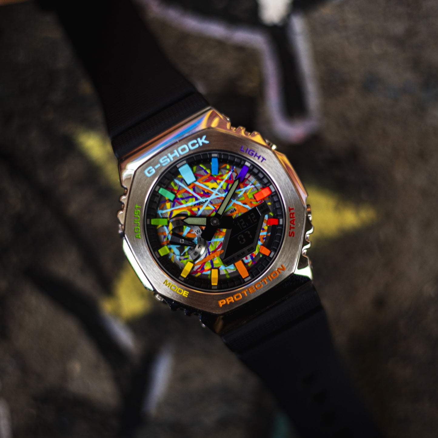 G-Shock CasiOak Steel Rainbow Chaos | Limited to 1