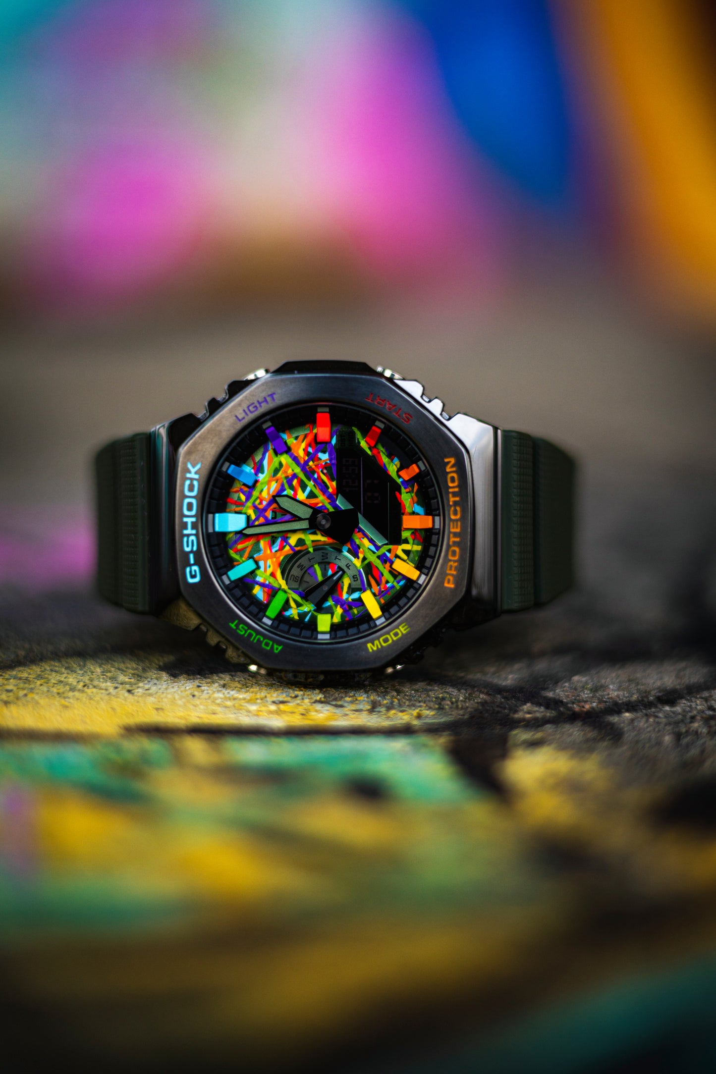 G-Shock CasiOak Metal Green Rainbow Chaos | Limited to 1