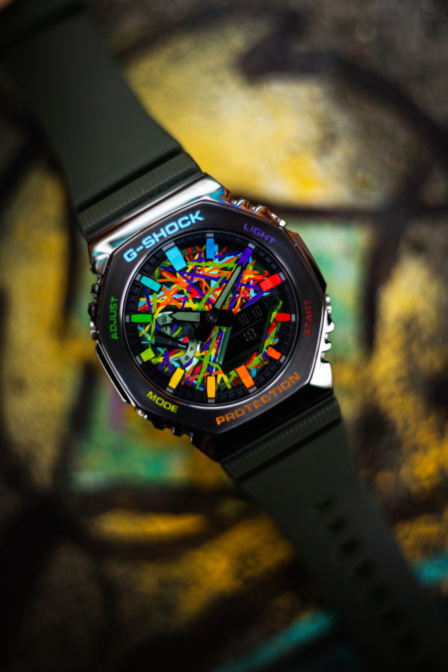 G-Shock CasiOak Metal Green Rainbow Chaos | Limited to 1