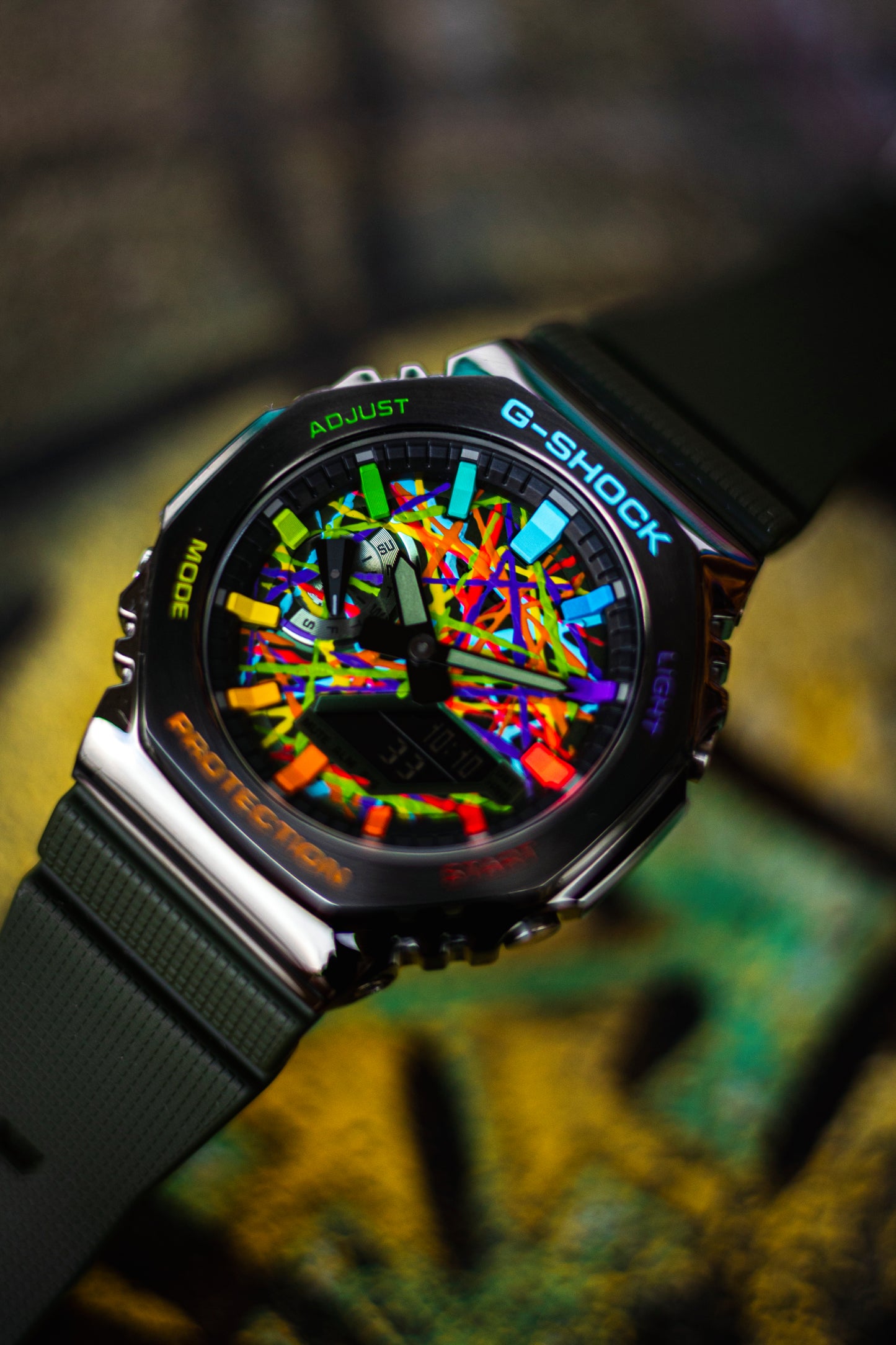 G-Shock CasiOak Metal Green Rainbow Chaos | Limited to 1