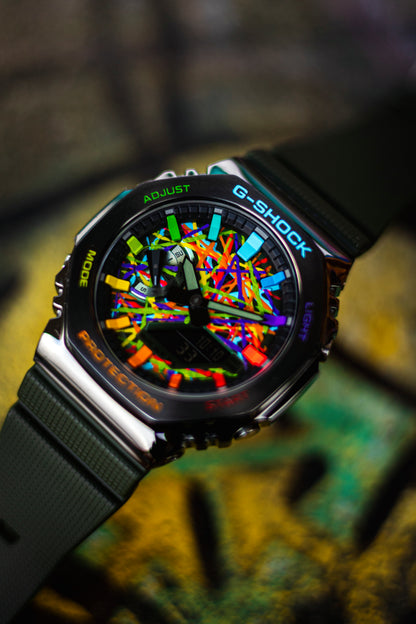 G-Shock CasiOak Metal Green Rainbow Chaos | Limited to 1
