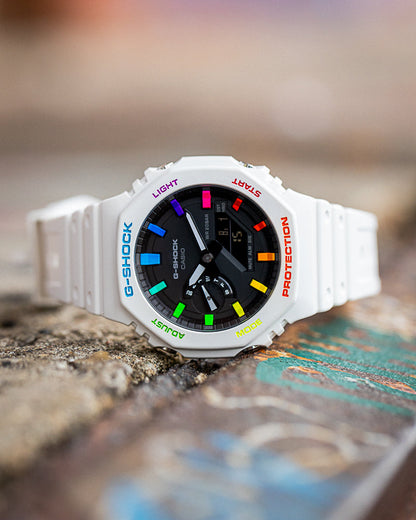 G-Shock CasiOak Snow Rainbow
