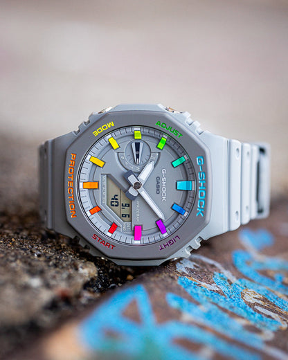 G-Shock CasiOak Urban Grey Rainbow