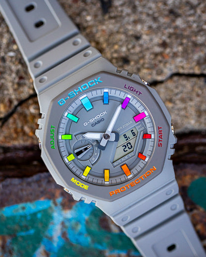 G-Shock CasiOak Urban Grey Rainbow