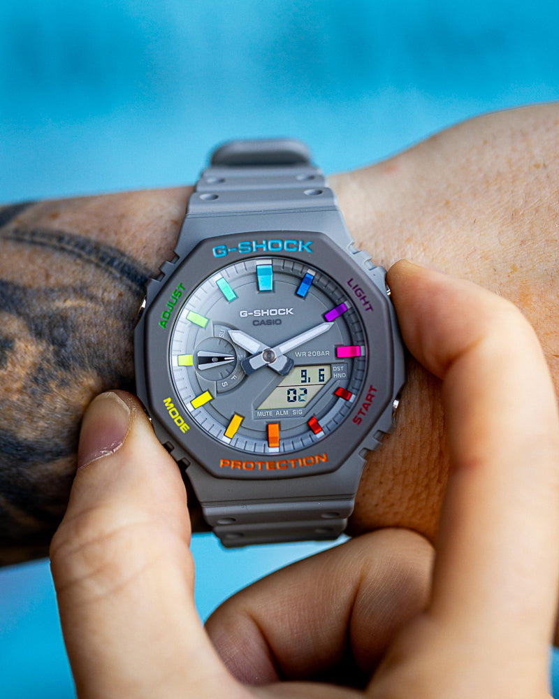 G-Shock CasiOak Urban Grey Rainbow