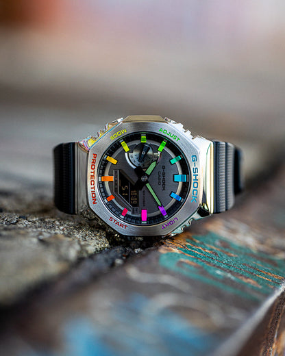G-Shock CasiOak Steel Rainbow
