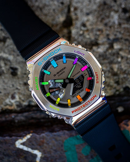 G-Shock CasiOak Steel Rainbow
