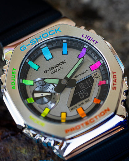 G-Shock CasiOak Steel Rainbow