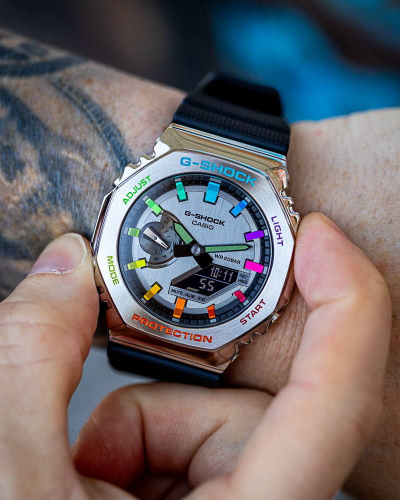 G-Shock CasiOak Steel Rainbow