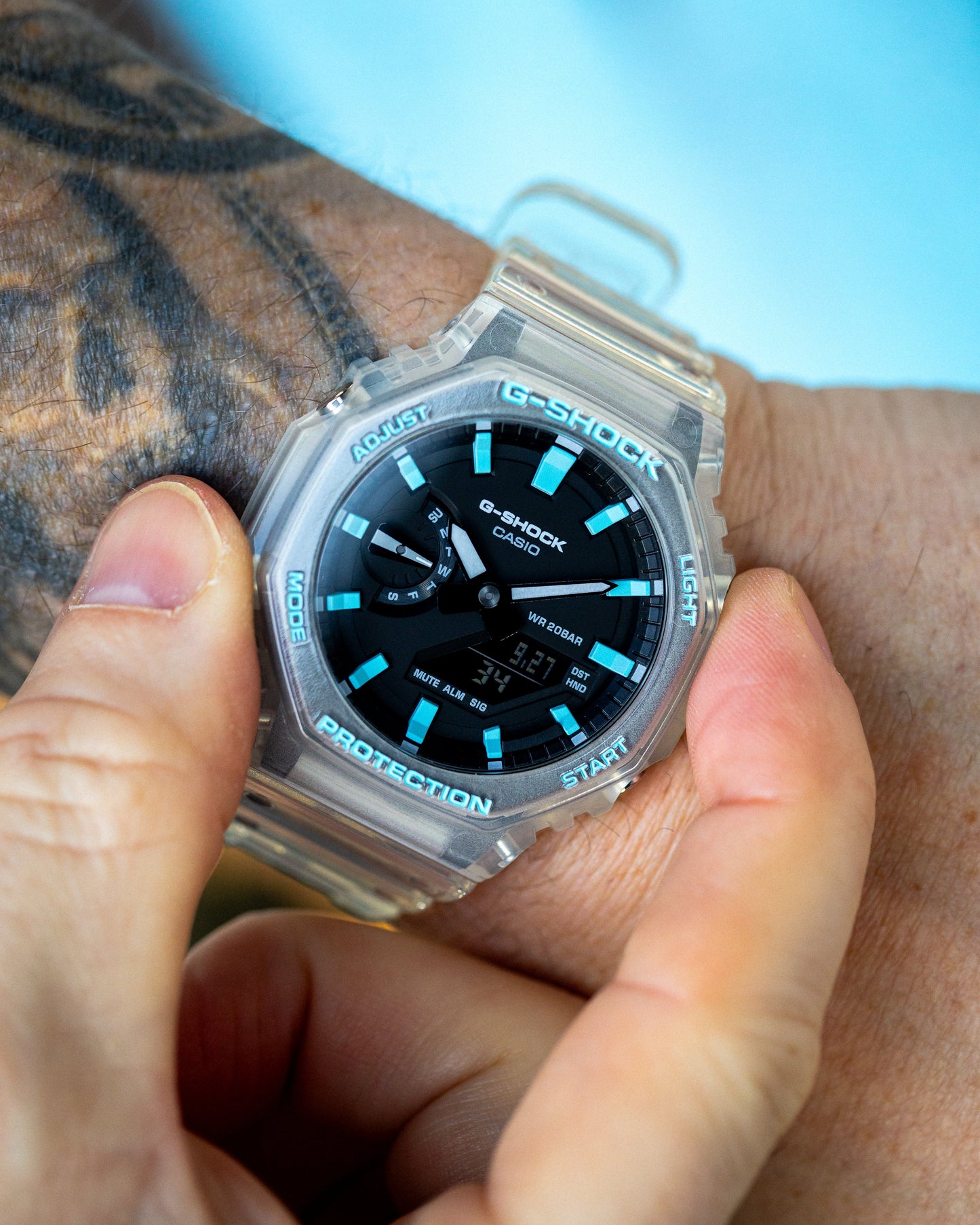 G-Shock CasiOak JellyFish Caribbean Blue