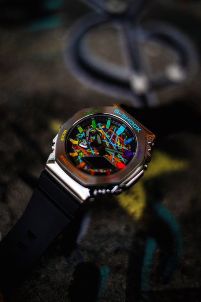 G-Shock CasiOak Steel Rainbow Chaos | Limited to 1