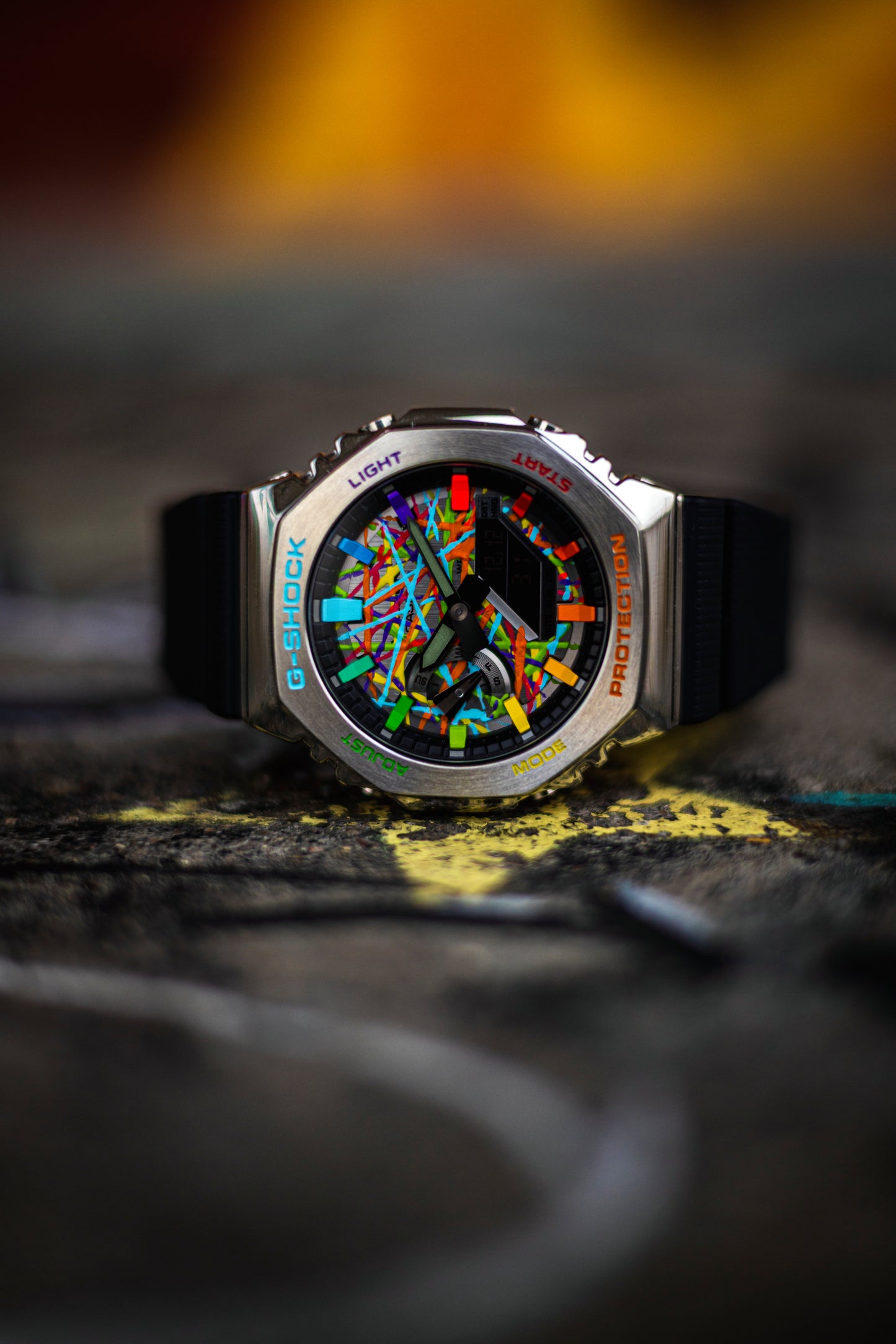 G-Shock CasiOak Steel Rainbow Chaos | Limited to 1
