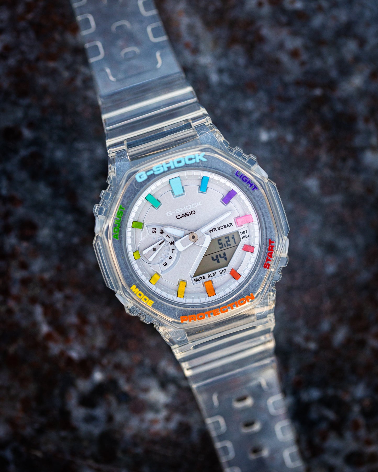 G-Shock CasiOak Mini JellyFish Rainbow