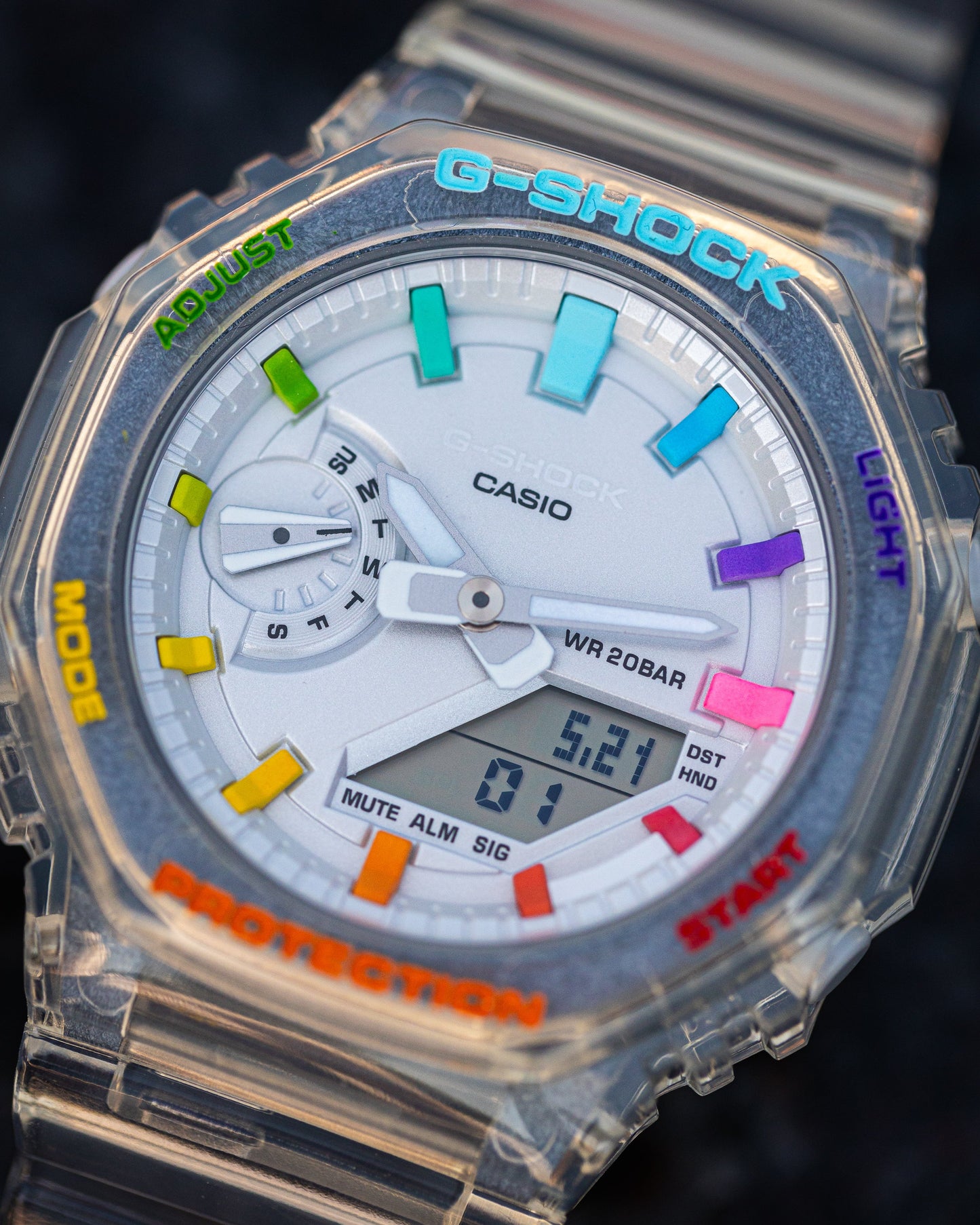 G-Shock CasiOak Mini JellyFish Rainbow