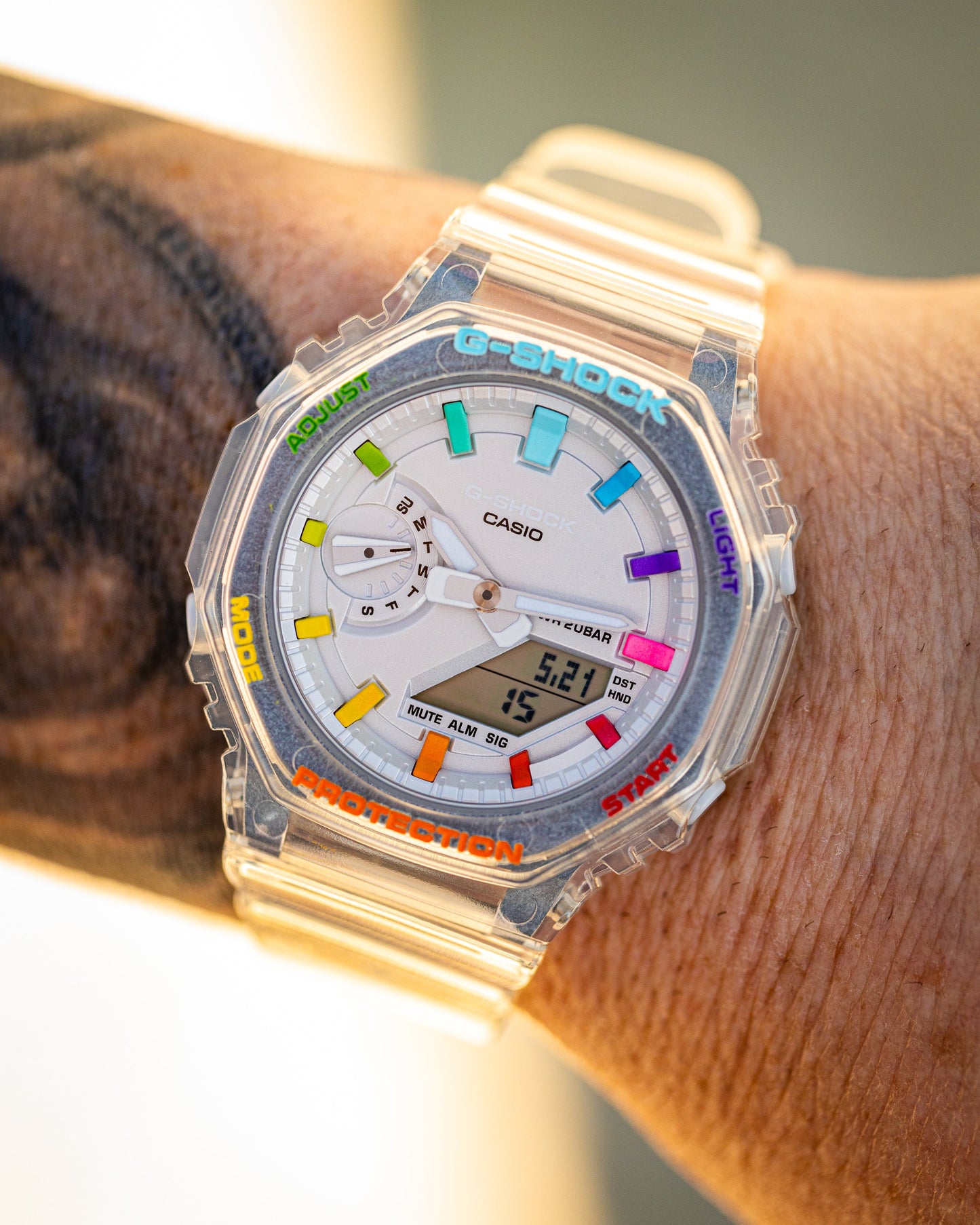 G-Shock CasiOak Mini JellyFish Rainbow