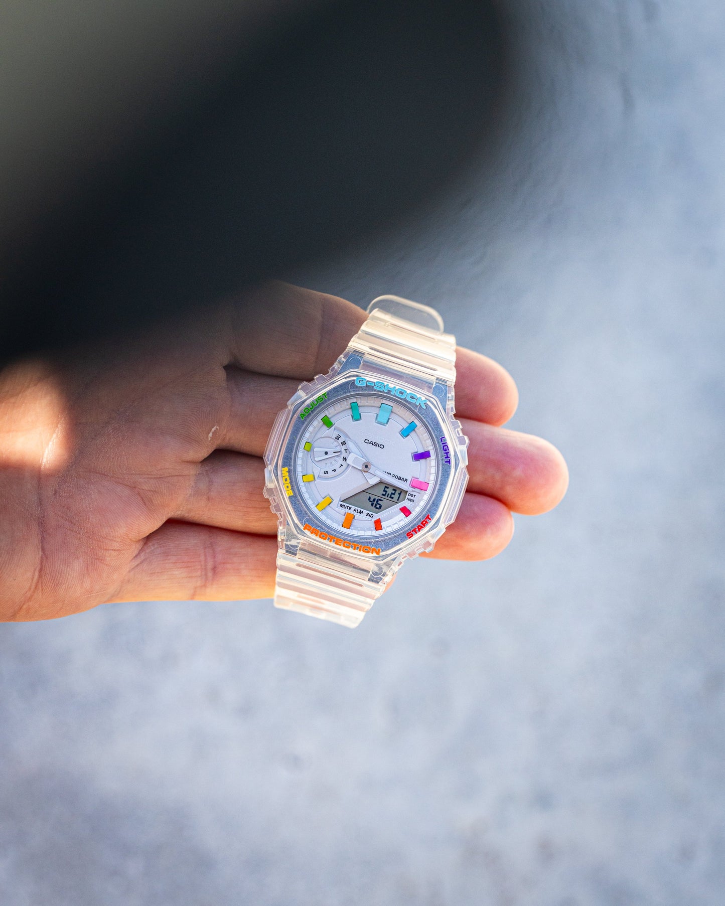 G-Shock CasiOak Mini JellyFish Rainbow